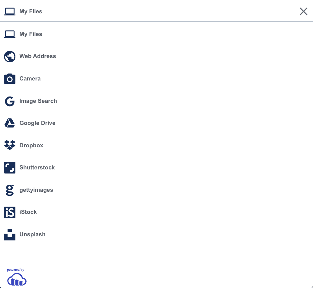 Upload widget for mobile Upload widget for mobile