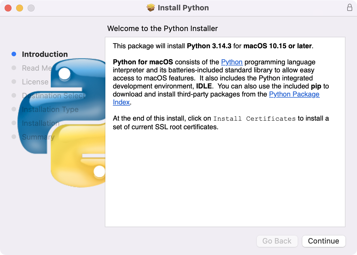 macOS Python Installer