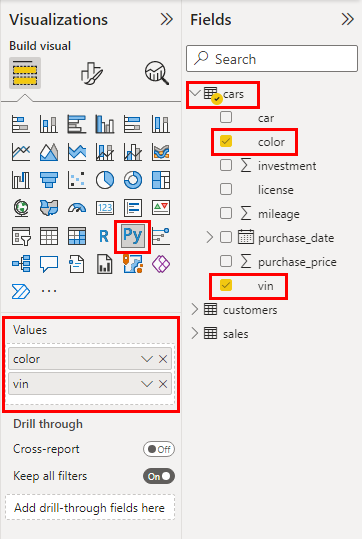Drag and Drop Data Fields Onto a Visual
