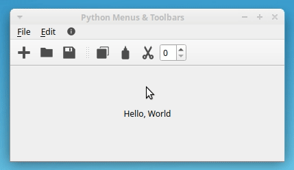 PyQt Toolbar Customization