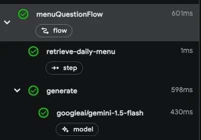 Genkit DevUI flows