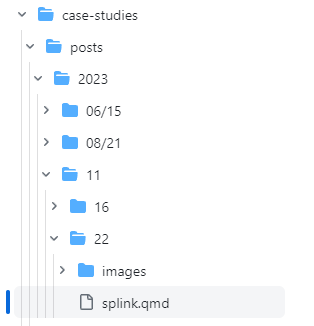Example of RWDS folder structure for published articles