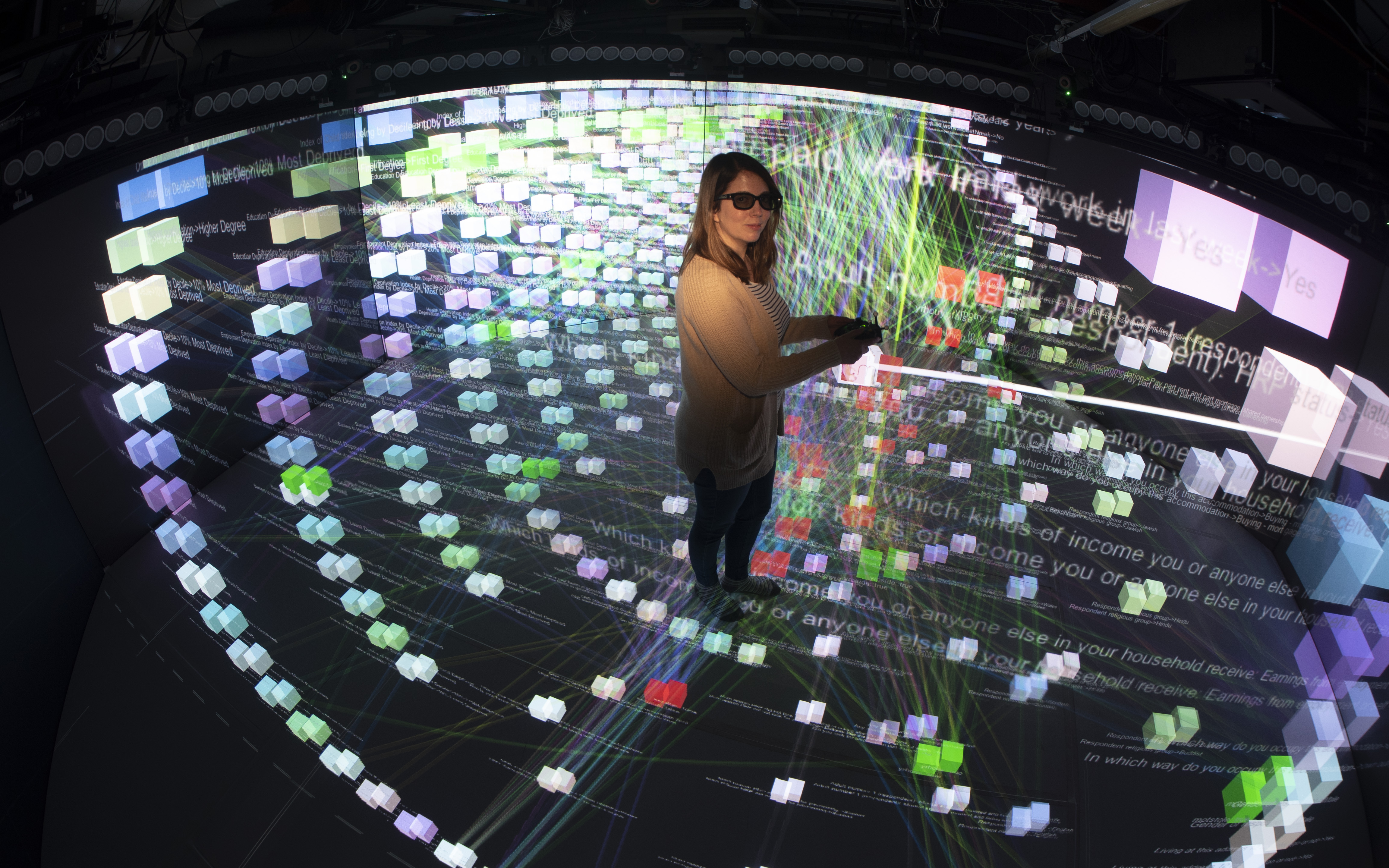 Immersive interaction with a 3D knowledge graph