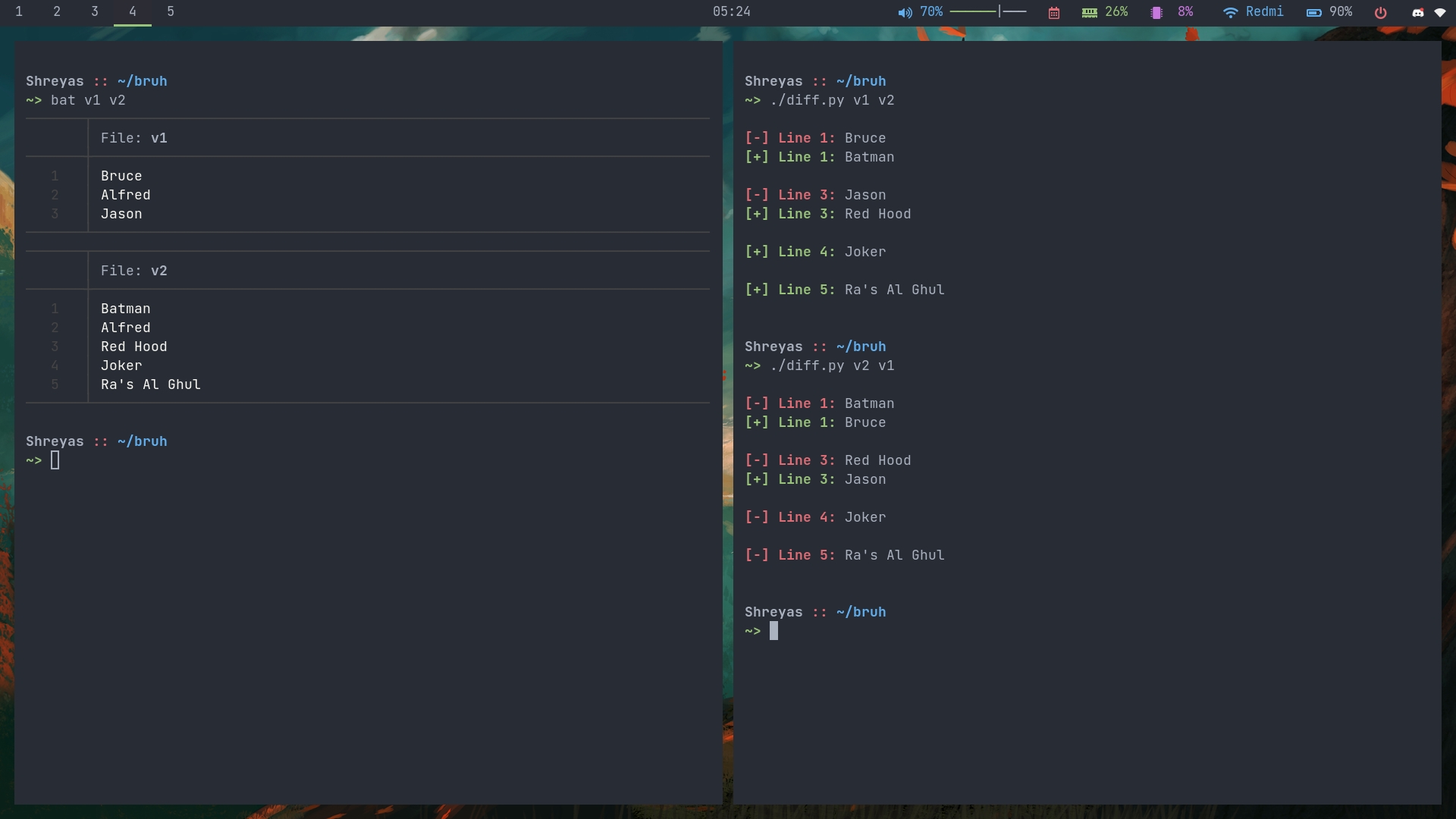 Python Diff Utility