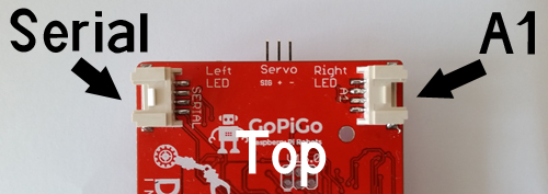 Top View of GoPiGo Sensors