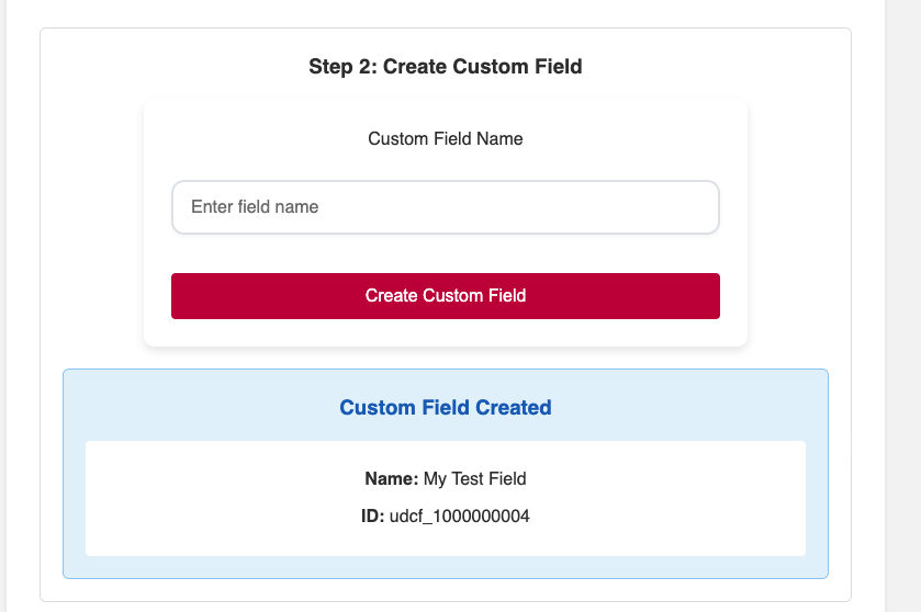 Step 2 — Create Custom Field