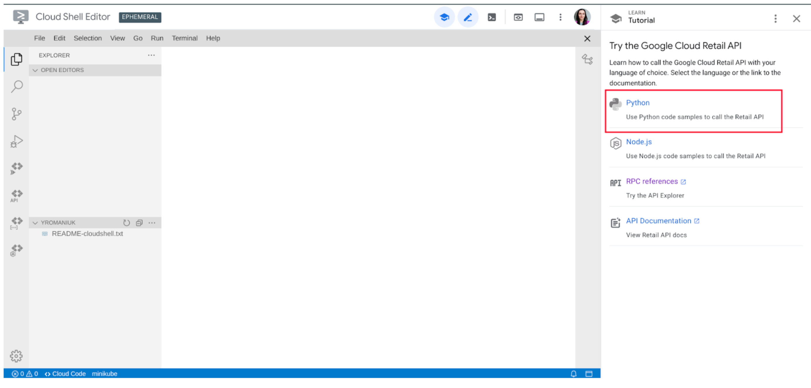 Select a programming language