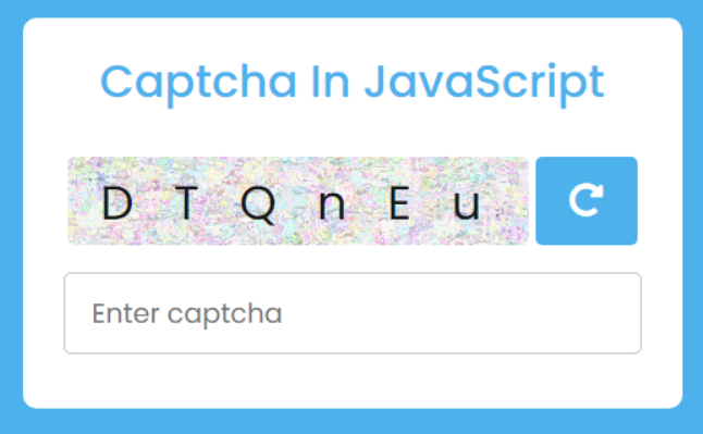 Captcha in JavaScript