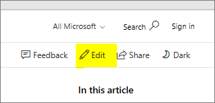 Edit button
