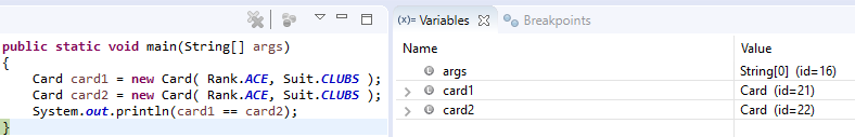 Object Identity Example