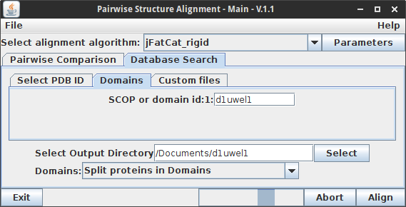Database Search GUI