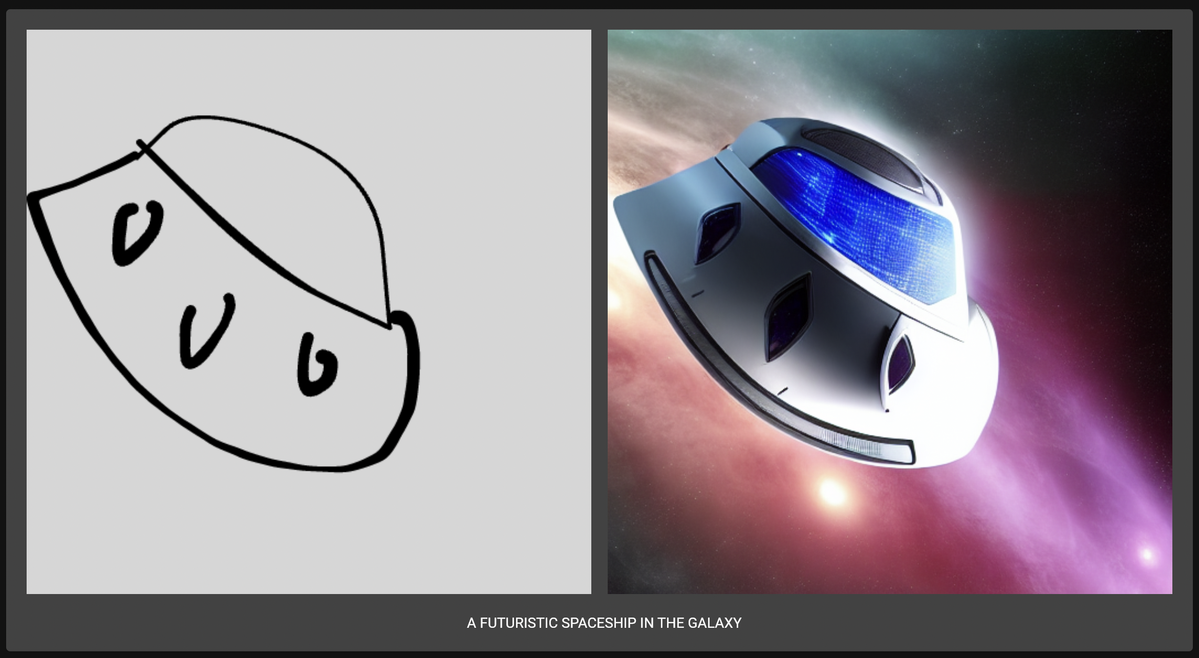 A Futuristic Spaceship