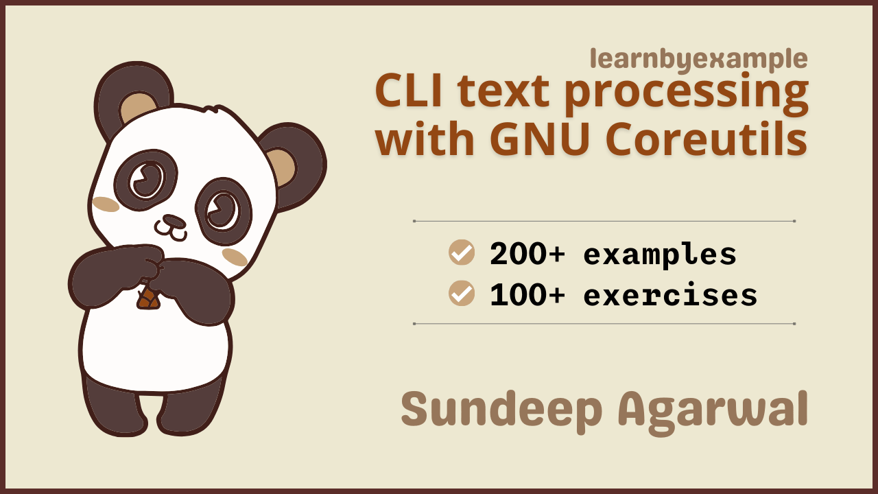 CLI text processing with GNU Coreutils ebook cover image
