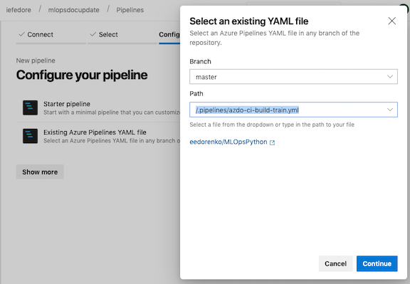 configure ci build pipeline