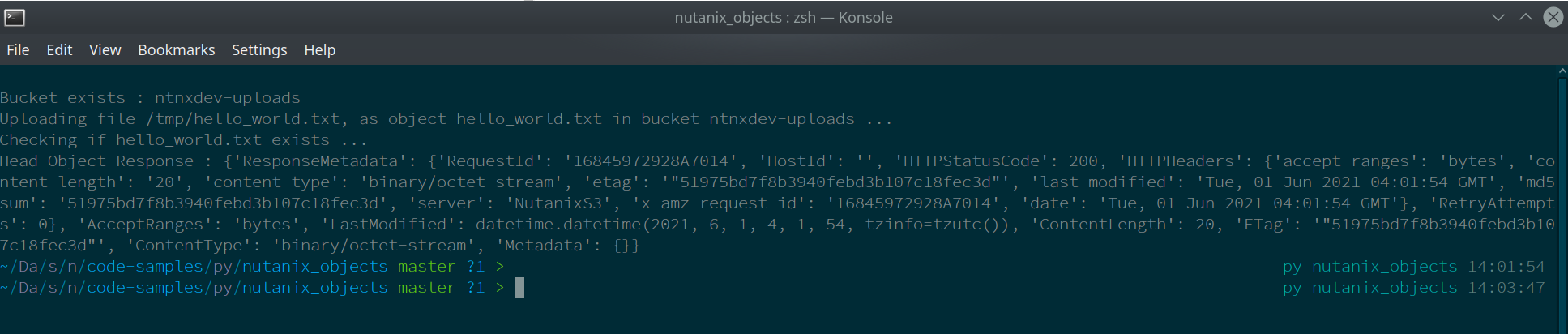 Upload files screenshot