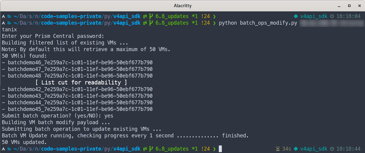 Batch Operations - Modify