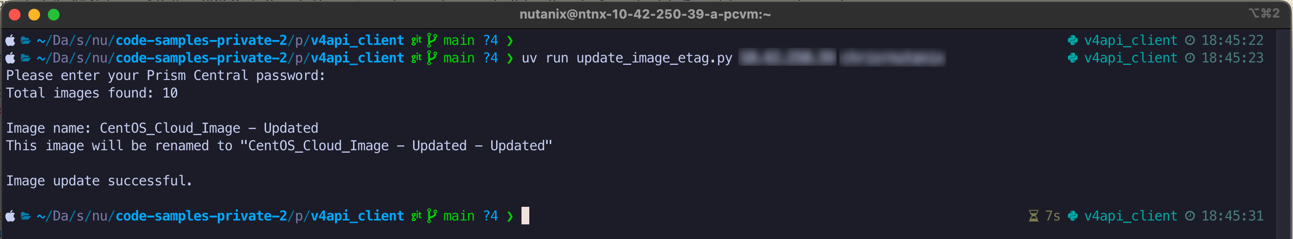 Screenshot of running update_image_etag.py
