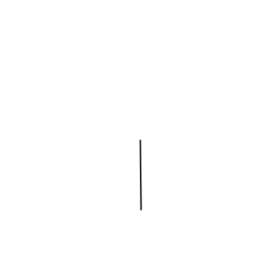 a thin black line on a white background