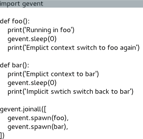Greenlet Control Flow