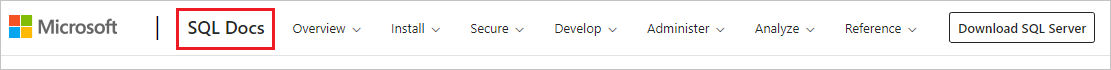 SQL docs in header