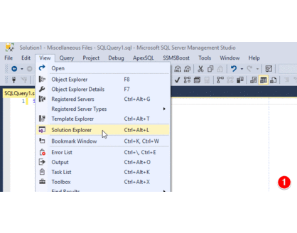 Create a solution of commonly used SQL scripts
