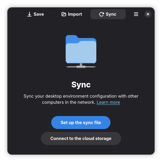 Sync Page dark