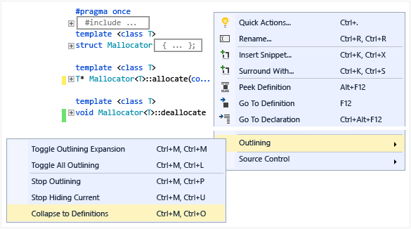 C++ Outlining