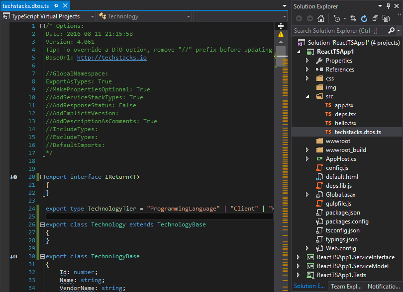 TypeScript native types