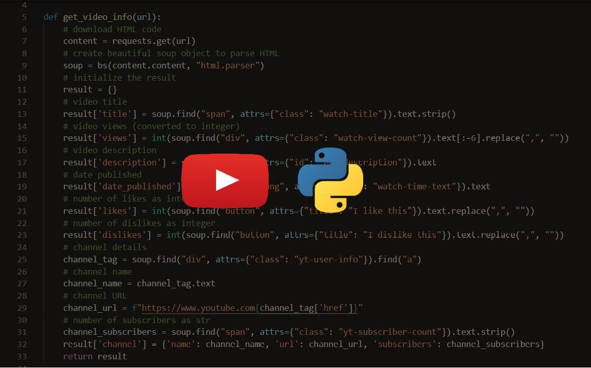 How to Extract YouTube Data in Python