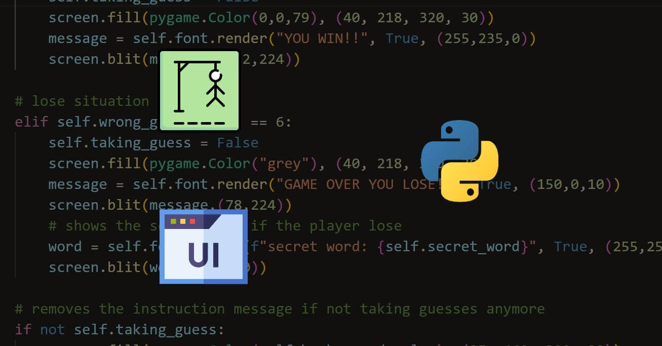 How to Create a Hangman Game using PyGame in Python