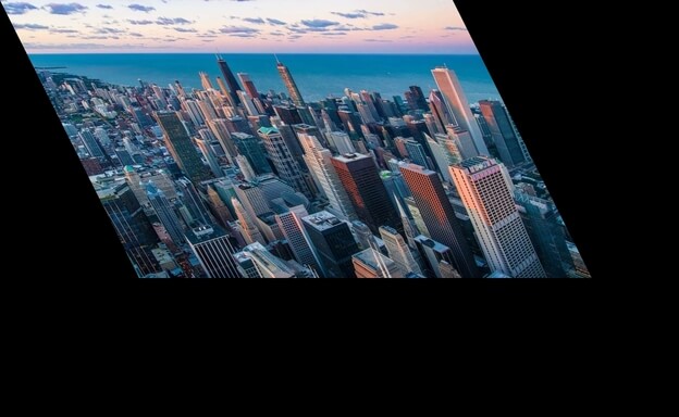 X-axis sheared image