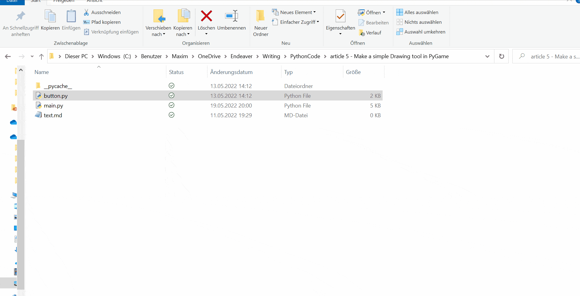 Showcase of the text editor