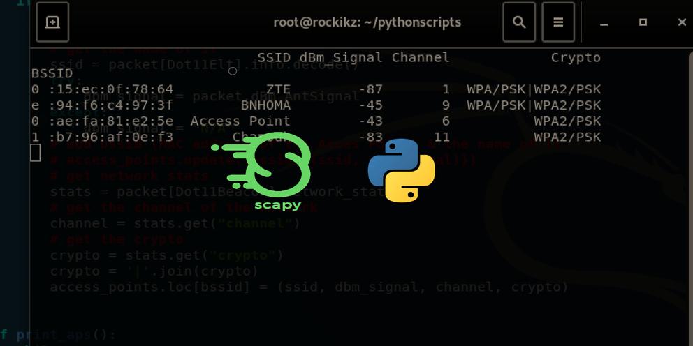How to Build a WiFi Scanner in Python using Scapy