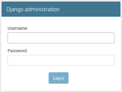 Default Django login prompt