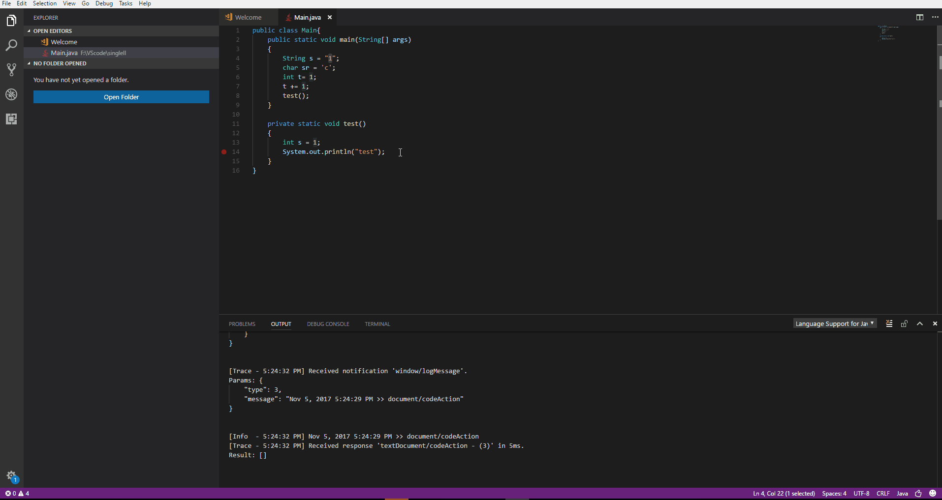 Debug Single File