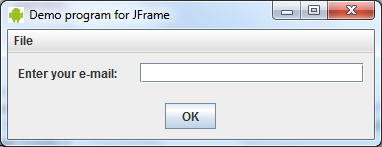 jframe demo program