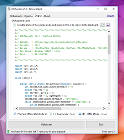 JObfuscator Java Obfuscator with an obfuscated code